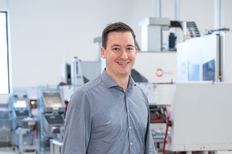 Geschäftsführer Manuel Gmeiner der Heron CNC-Technik in Dornbirn, Vorarlberg.